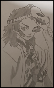 dessin de Sabito, dans le manga demons slayer